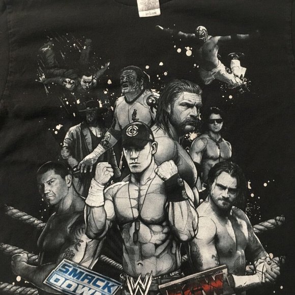 2008 WWE ECW Raw Smackdown T Shirt medium, John Cena wrestling - Picture 3 of 9